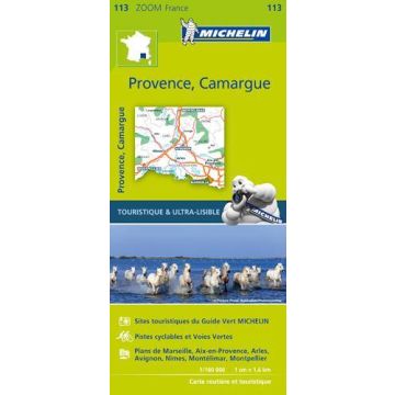 Strassenkarte Michelin 113 Provence Camargue 1:160 000