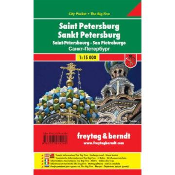 Stadtplan St. Petersburg 1:15 000 / Freytag & Berndt