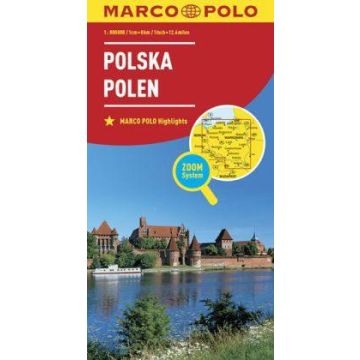 Strassenkarte Polen 1:800 000 / Marco Polo