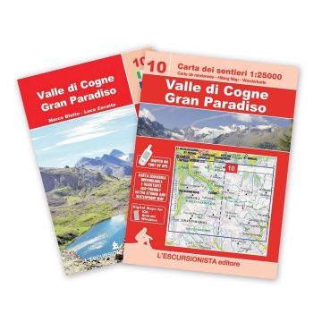Wanderkarte 10 Valle di Cogne, Gran Paradiso 1:25 000 / Escursionista 