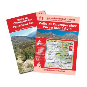Wanderkarte 11 Valle di Champorcher, Parco Mont Avic 1:25 000 / Escursionista
