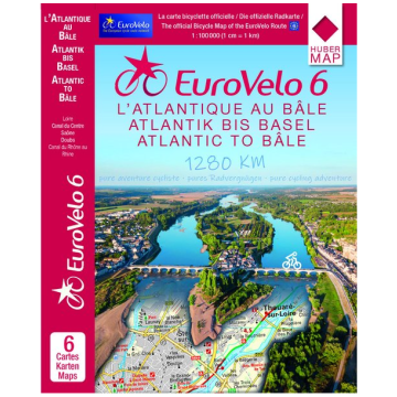 EuroVelo 6 Atlantik- Basel 1:100 000
