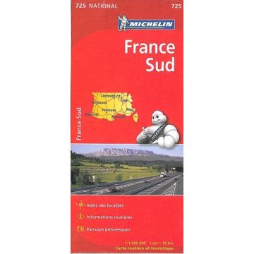 Strassenkarte Michelin 725 France Sud 1:1 000 000
