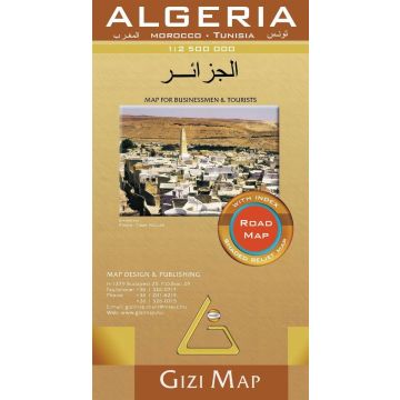 Carte routière Algeria Algérie1:2 500 000 / Gizi Map