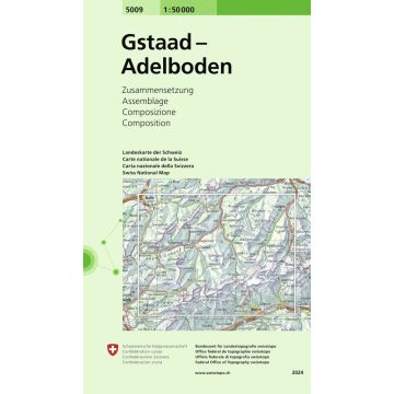 5009 Gstaad - Adelboden 1:50 000 / Swisstopo