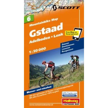 Mountainbike Map 6 Gstaad 1:50 000 / Hallwag
