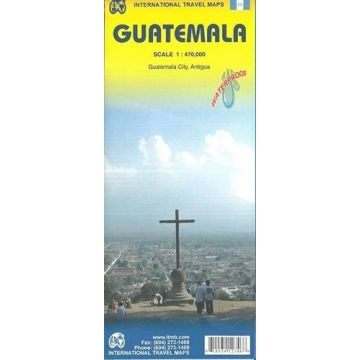 Strassenkarte Guatemala 1:470 000 / ITMB