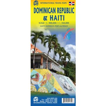 Strassenkarte Dominican Republic 1:400 000 / Haiti 1:350 000 / ITMB