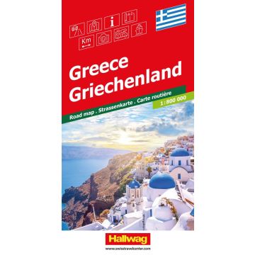 Carte routière Grèce 1:800 000 / Hallwag