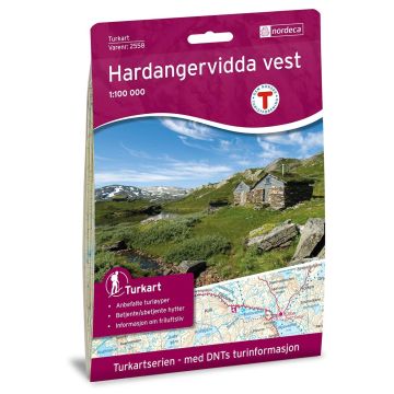 Wanderkarte Turkart 2558 Hardangervidda Vest 1:100 000 / Nordeca