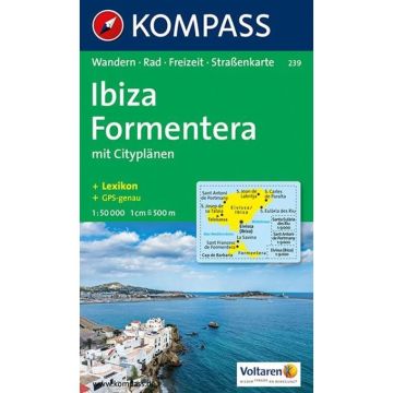Wanderkarte Kompass 239 Ibiza-Formentera 1:50 000