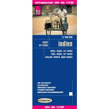 Strassenkarte Indien Nepal Sri Lanka 1:2 900 000 / Reise Know-How
