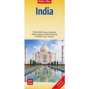 Strassenkarte India 1:4 500 000 / Nelles