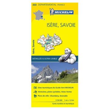 Strassenkarte Michelin 333 Isère Savoie 1: 150 000
