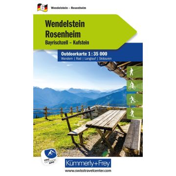 Carte de randonnée Wendelstein Rosenheim1:35 000 / Kümmerly & Frey  Outdoorkarte 6