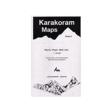 Karakoram Maps 2 Skardu, Hispar, Biafo 1:200 000 / Leomann
