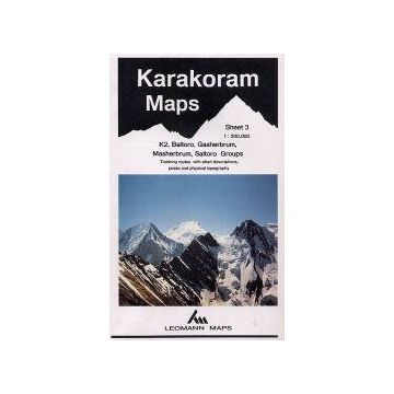 Karakoram Maps 3 K2, Baltoro, Gasherbrum 1:200 000 / Leomann