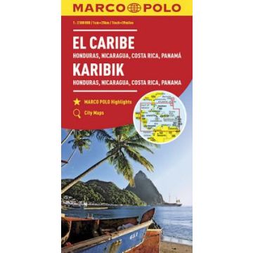 Strassenkarte Karibik 1:2,5 Mio. / Marco Polo
