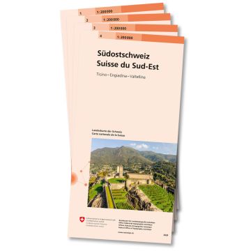 Ensemble de cartes La Suisse 1:200 000 - feuilles 1-4