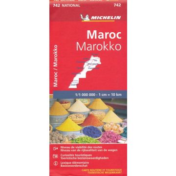 Strassenkarte Michelin 742 Maroc Marokko 1:1 000 000