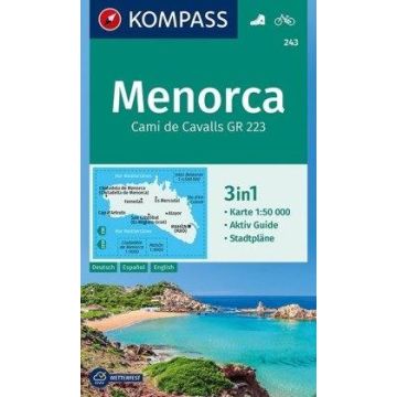 Wanderkarte Kompass 243 Menorca 1:50 000 