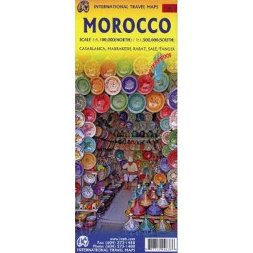 Carte routière Morocco 1:1 100 000 & 1:1 500 000 /  ITMB