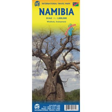 Strassenkarte Namibia 1:1 Mio. / ITMB