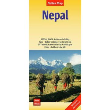 Strassenkarte Nepal 1:480 000 / 1:1,5 Mio. / Nelles