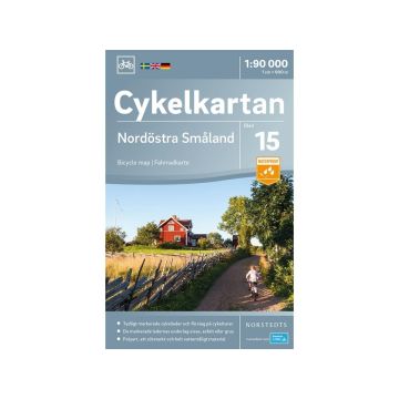Velokarte Nordöstra Smaland (Schweden) 1:90 000 Cykelkartan 15 / Norstedts