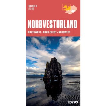 Strassenkarte Island Ferdakort 1 1:250 000 Nordvesturland / Idnu 