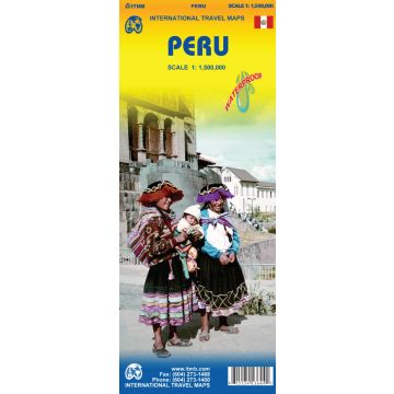 Strassenkarte Peru 1:1 500 000 / ITMB