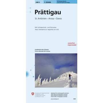248 S Prättigau Carte de randonnée à ski 1:50 000