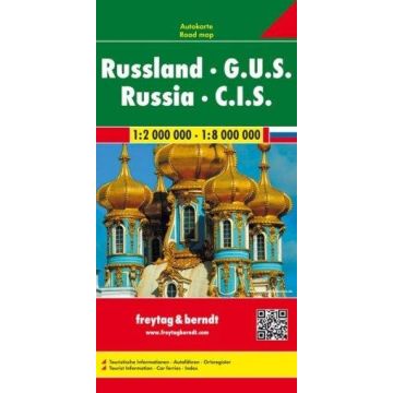 Strassenkarte Russland G.U.S. 1:2 Mio. / Freytag & Berndt