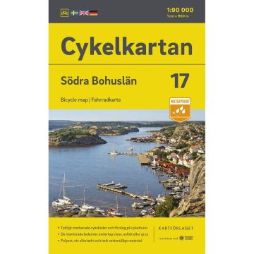 Velokarte Södra Bohuslän (Schweden) 1:90 000 Cykelkartan 17 / Norstedts
