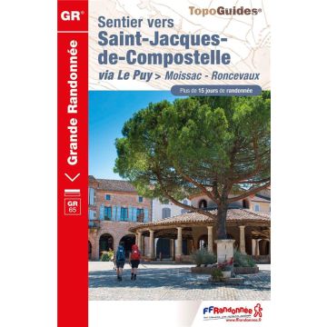 Guide de randonnée Sentier St.Jacques de Compostelle Moissac - Roncevaux / Topo 