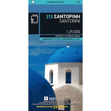 Topographische Karte Santorini 1:25 000 / Terrain Maps 313 