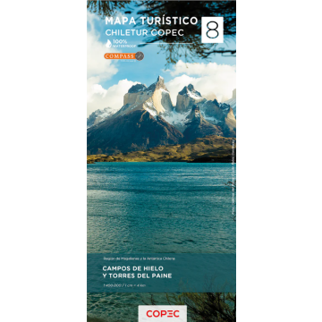 Strassenkarte 8 Chile Campo Hielo Torre Paine 1:400 000 / Compass