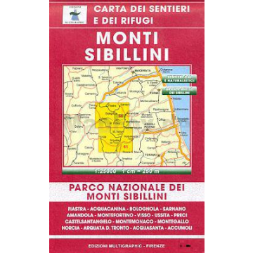 Wanderkarte Multigraphic 60/10 Monti Sibillini 1:25 000
