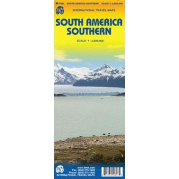 Strassenkarte South America Southern 1:2 600 000 / ITMB