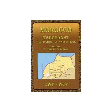 Carte topographique Taroudant Tafraoute 1:160 000 Maroc / EWP