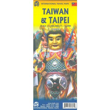 Strassenkarte Taiwan 1:386 000 / Stadtplan Taipei 1:16 000 / ITMB