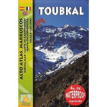 Carte de randonnées Toubkal 1:40 000 / Editorial Piolet