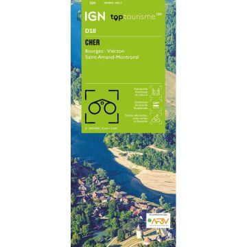 Carte topographique IGN D18 Cher 1:100 000