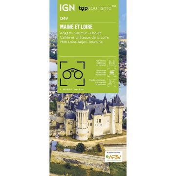 Carte topographique IGN D49 Maine-et-Loire 1:100 000 / Top 100