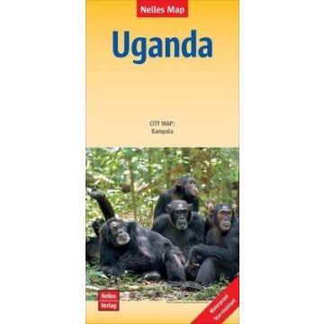 Carte routière Uganda 1:700 000 / Nelles