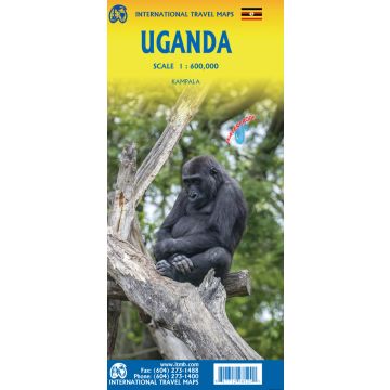 Strassenkarte Uganda 1:600 000 / ITMB