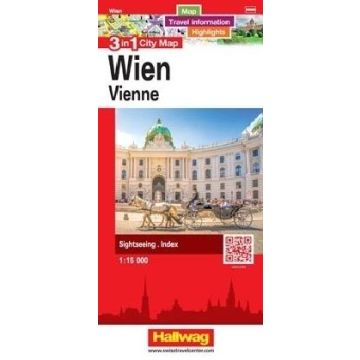 Stadtplan Wien 3in1 City Map 1:15 000 / Hallwag
