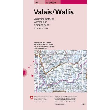 105 Wallis 1:100 000 / Swisstopo