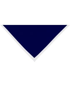 Foulard marine bord blanc 2 cm
