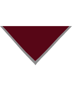 Halstuch rostrot Rand grau 2 cm